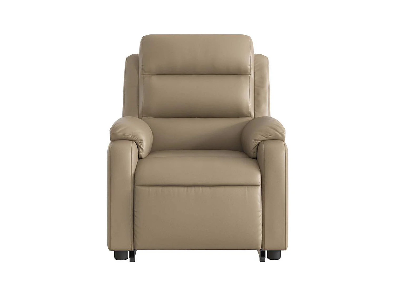 Fauteuil inclinable de massage électrique cappuccino similicuir