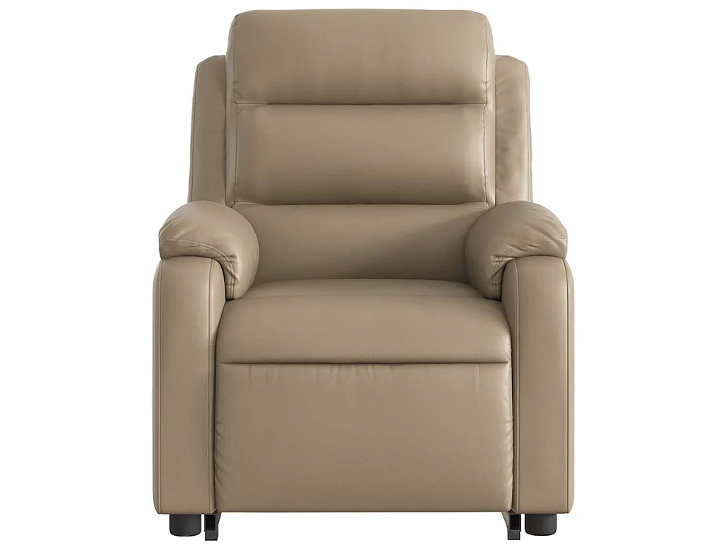 Fauteuil inclinable de massage électrique cappuccino similicuir