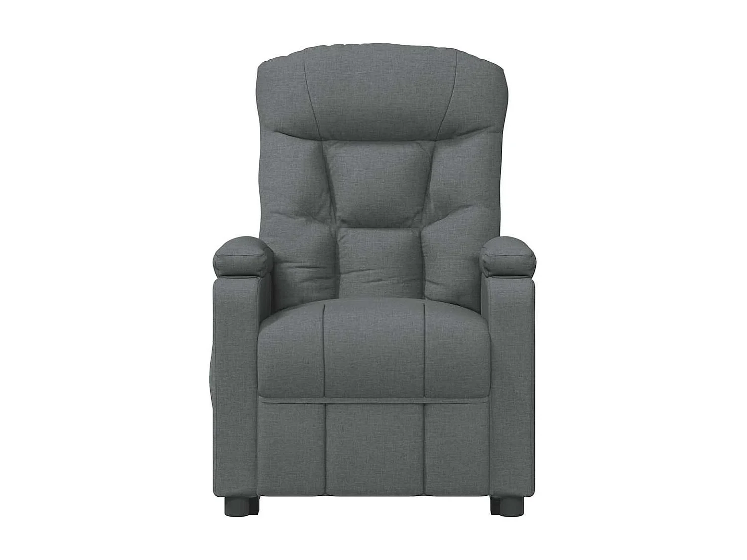 Poltrona Alzapersona Massaggiante in Tessuto Grigio Scuro