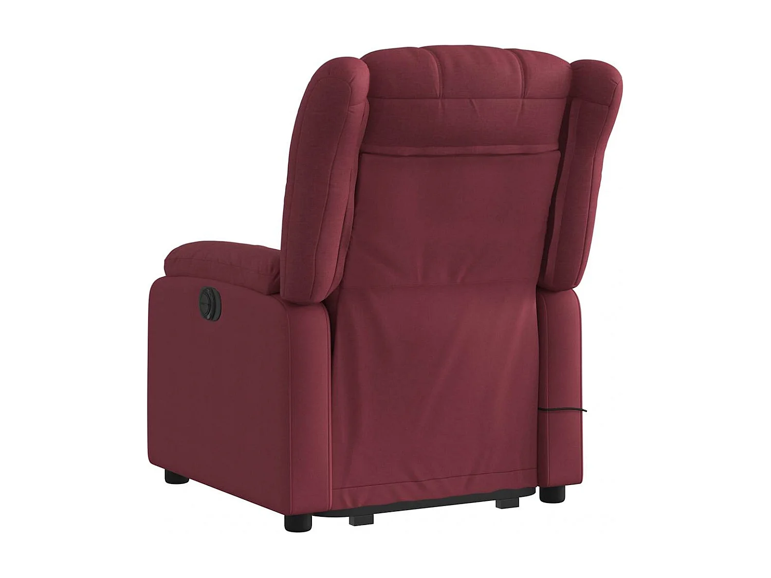 Fauteuil inclinable de massage électrique Rouge bordeaux Tissu