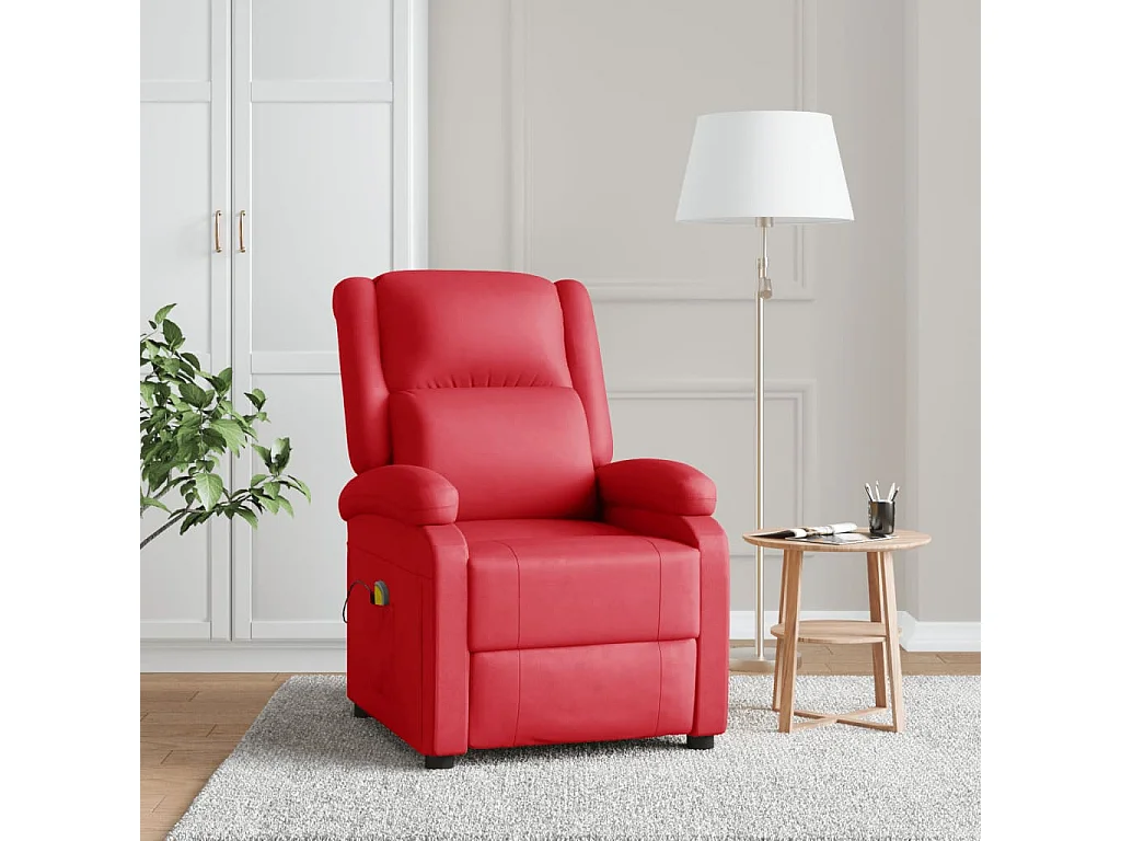 Fauteuil de massage Rouge Similicuir