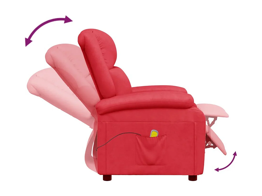 Fauteuil de massage Rouge Similicuir