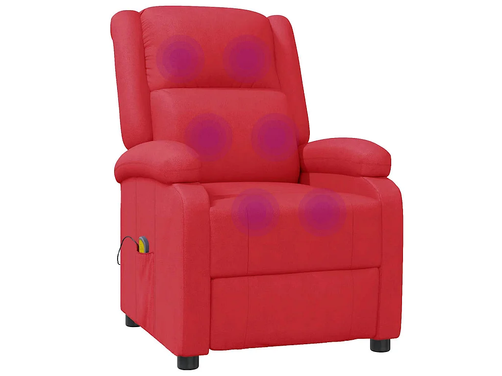 Fauteuil de massage Rouge Similicuir