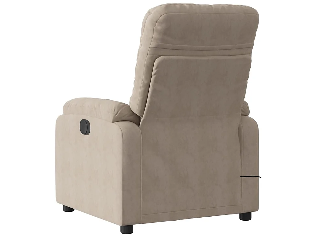 Fauteuil inclinable de massage électrique taupe