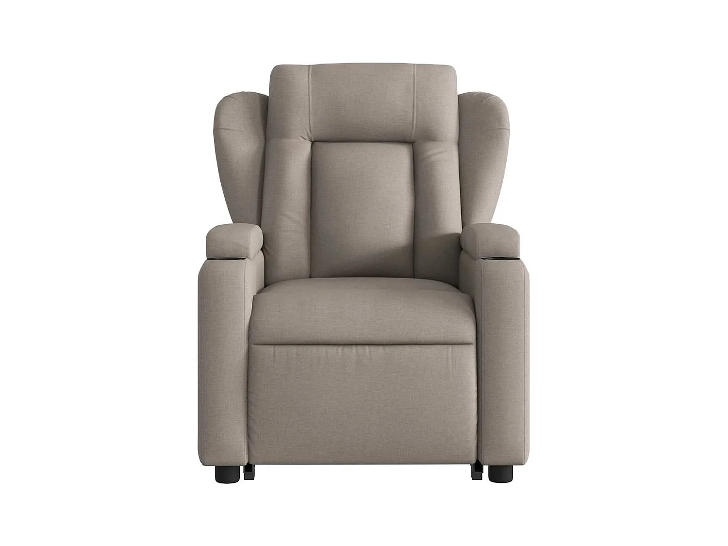 Fauteuil inclinable de massage Taupe Tissu