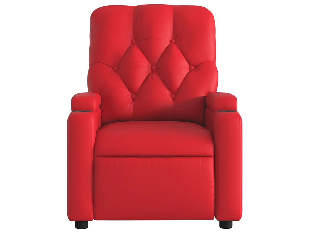 Massagesessel Rot Kunstleder