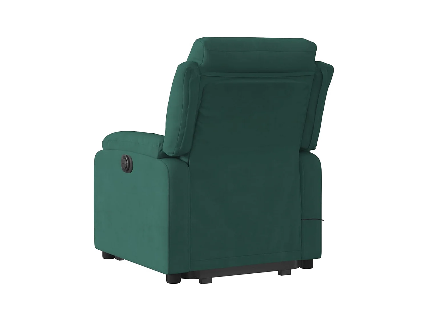 Fauteuil de massage inclinable Vert foncé Velours