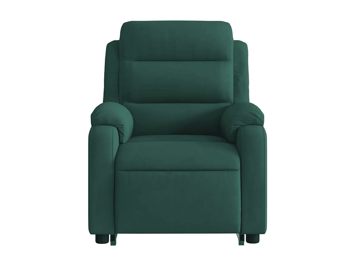 Fauteuil de massage inclinable Vert foncé Velours