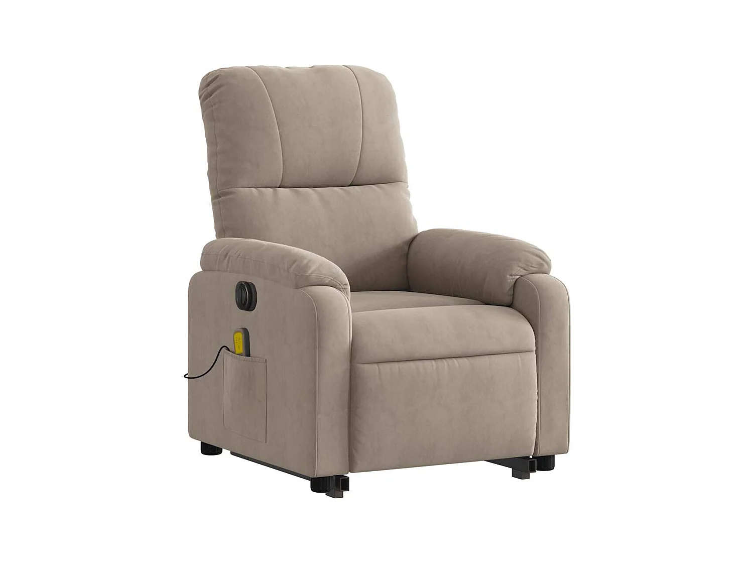 Fauteuil inclinable de massage électrique taupe