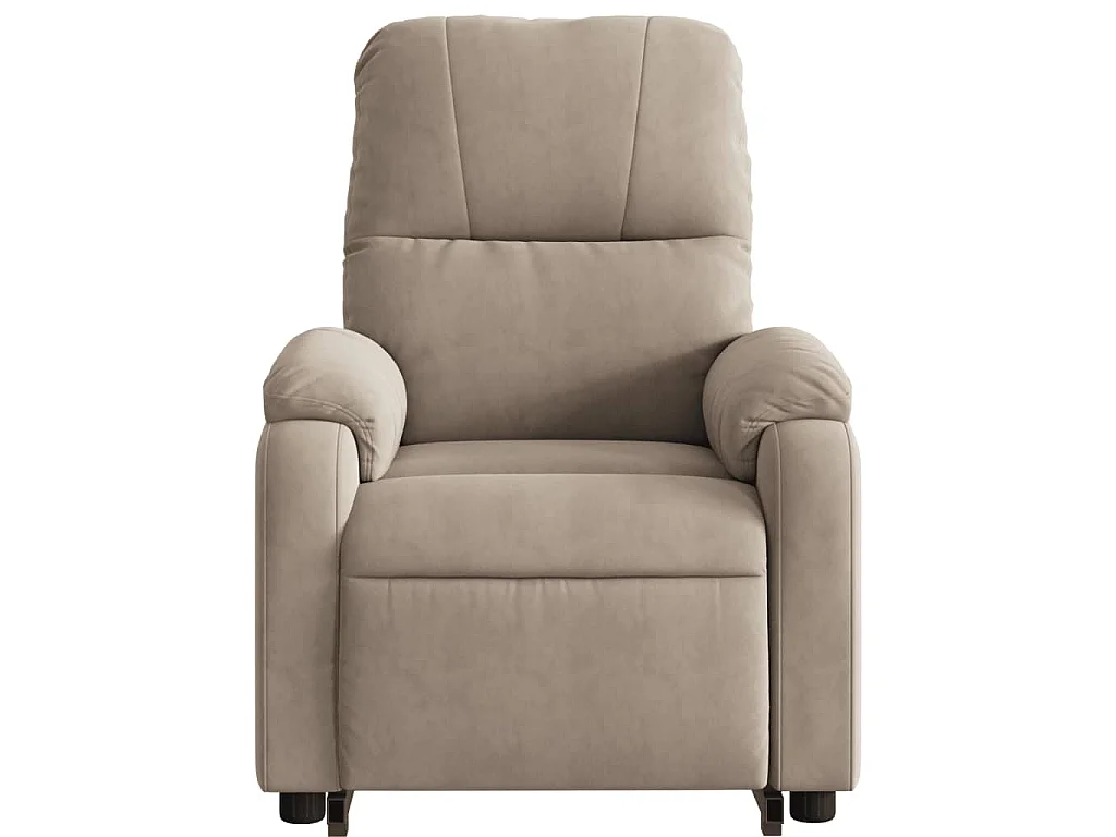 Fauteuil inclinable de massage électrique taupe