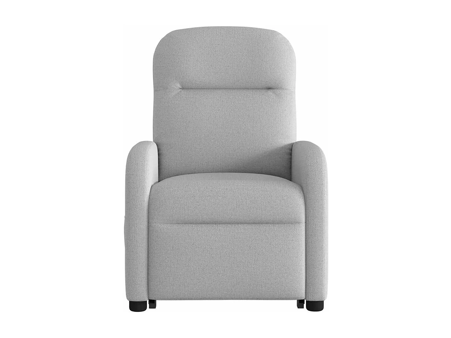 Sillón de masaje eléctrico reclinable elevable tela gris nube