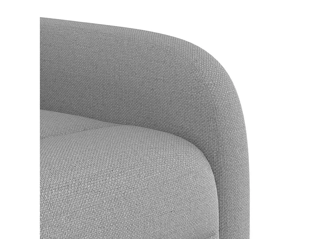 Fauteuil inclinable de massage électrique gris nuage tissu