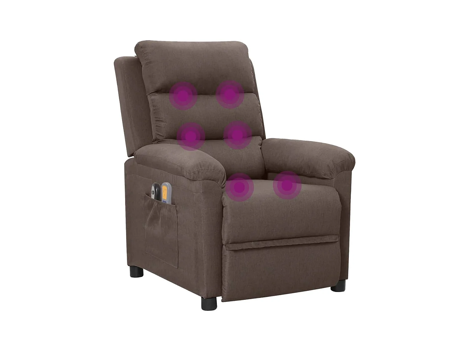 Fauteuil électrique de massage Taupe Tissu