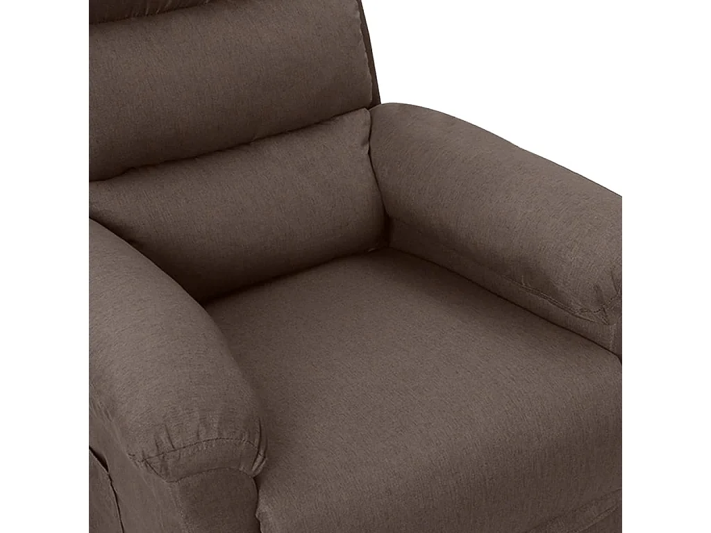 Fauteuil électrique de massage Taupe Tissu