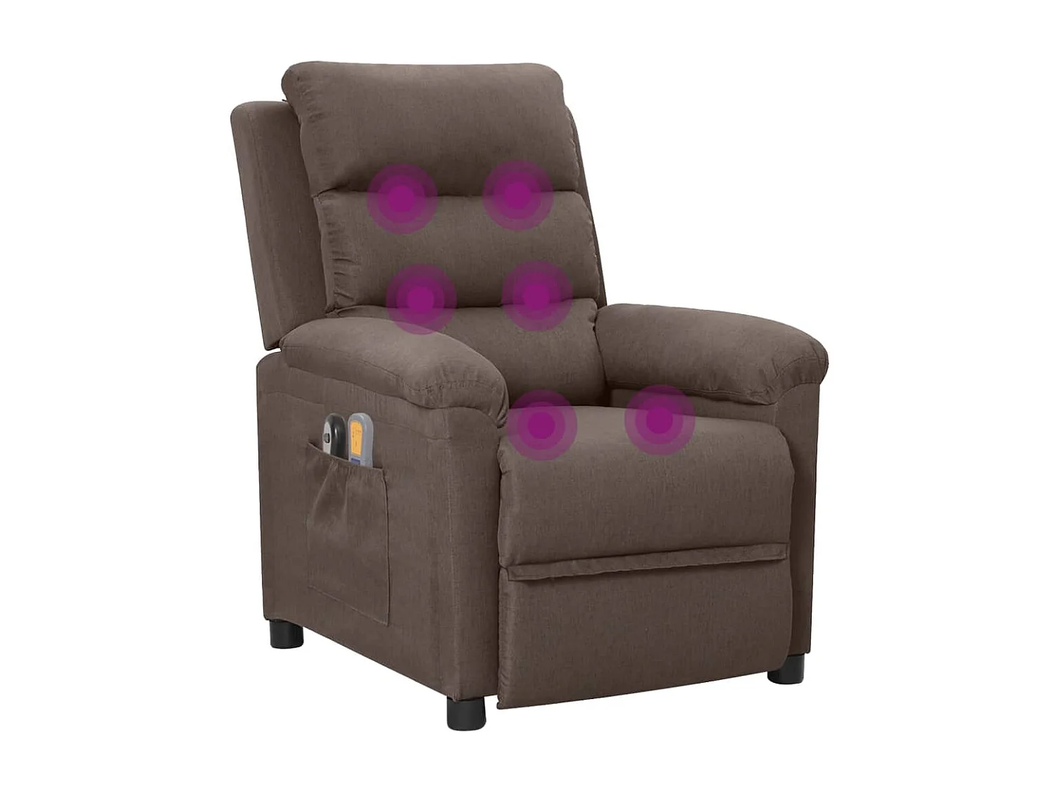Fauteuil électrique de massage Taupe Tissu