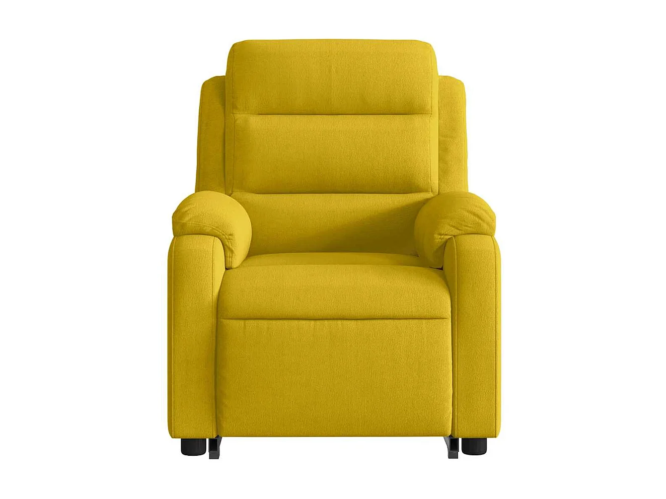 Fauteuil inclinable de massage électrique jaune velours
