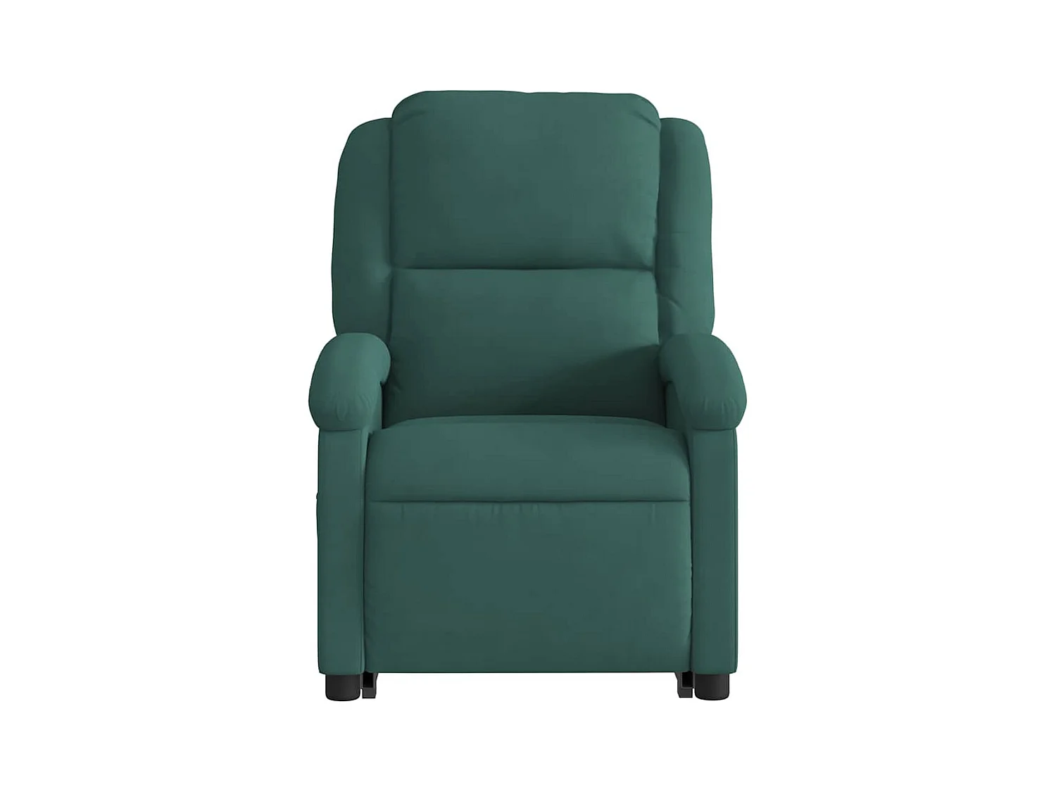 Fauteuil de massage inclinable Vert foncé Velours