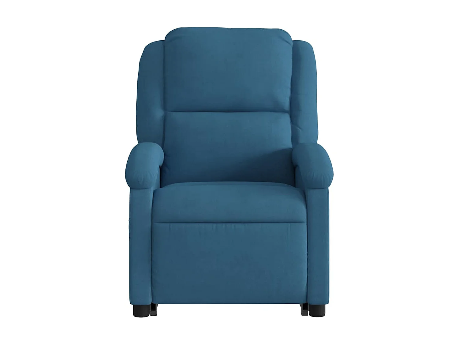 Fauteuil inclinable de massage électrique bleu velours