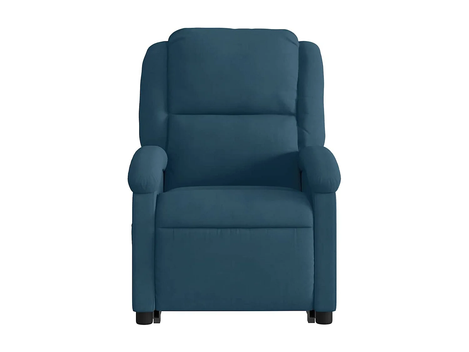 Fauteuil inclinable de massage électrique bleu velours