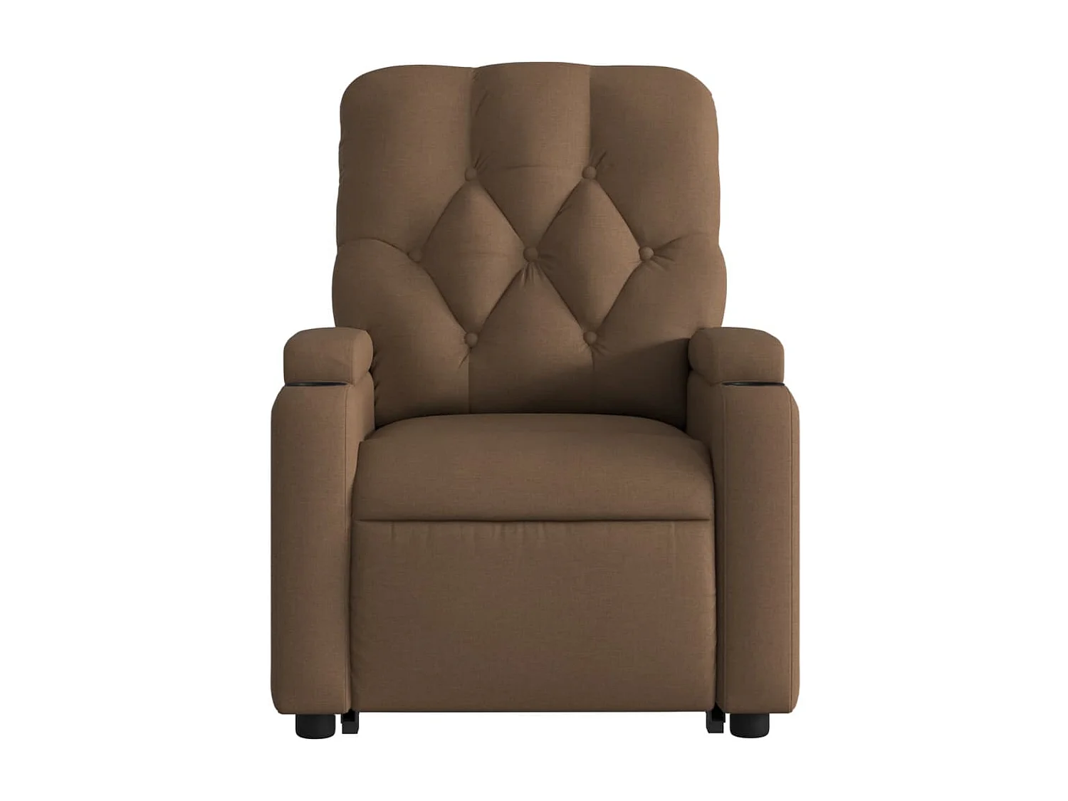Fauteuil inclinable de massage électrique Marron Tissu