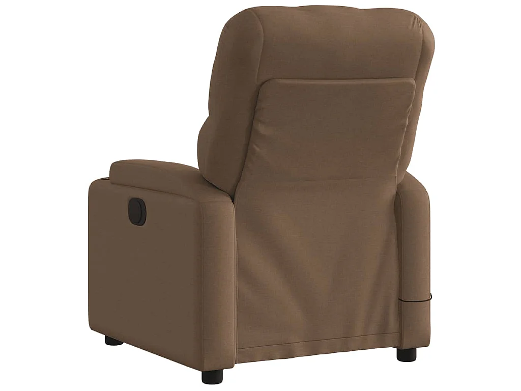 Massagesessel Elektrisch Braun Stoff