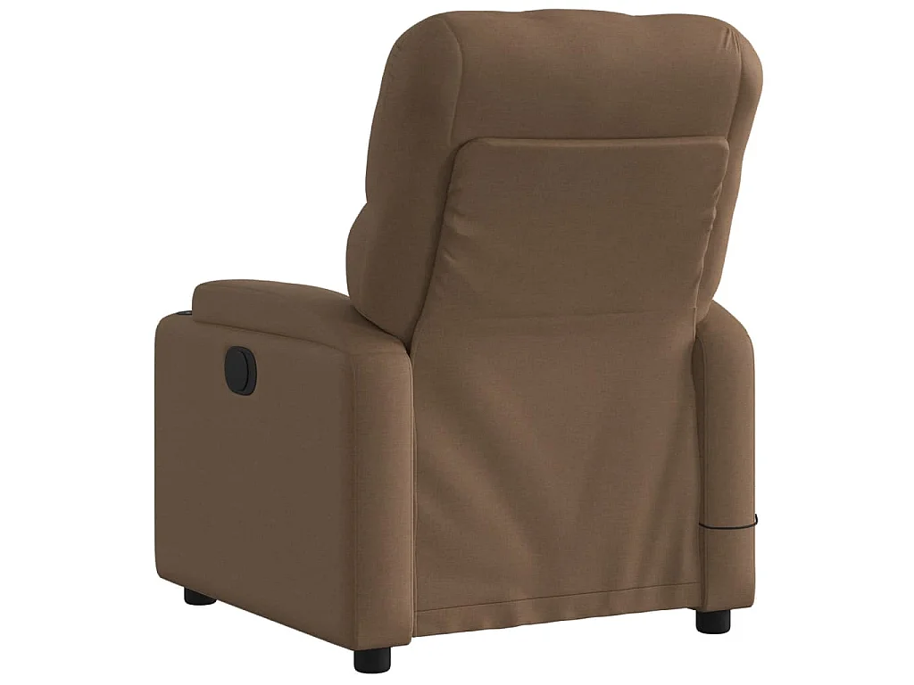 Massagesessel Elektrisch Braun Stoff