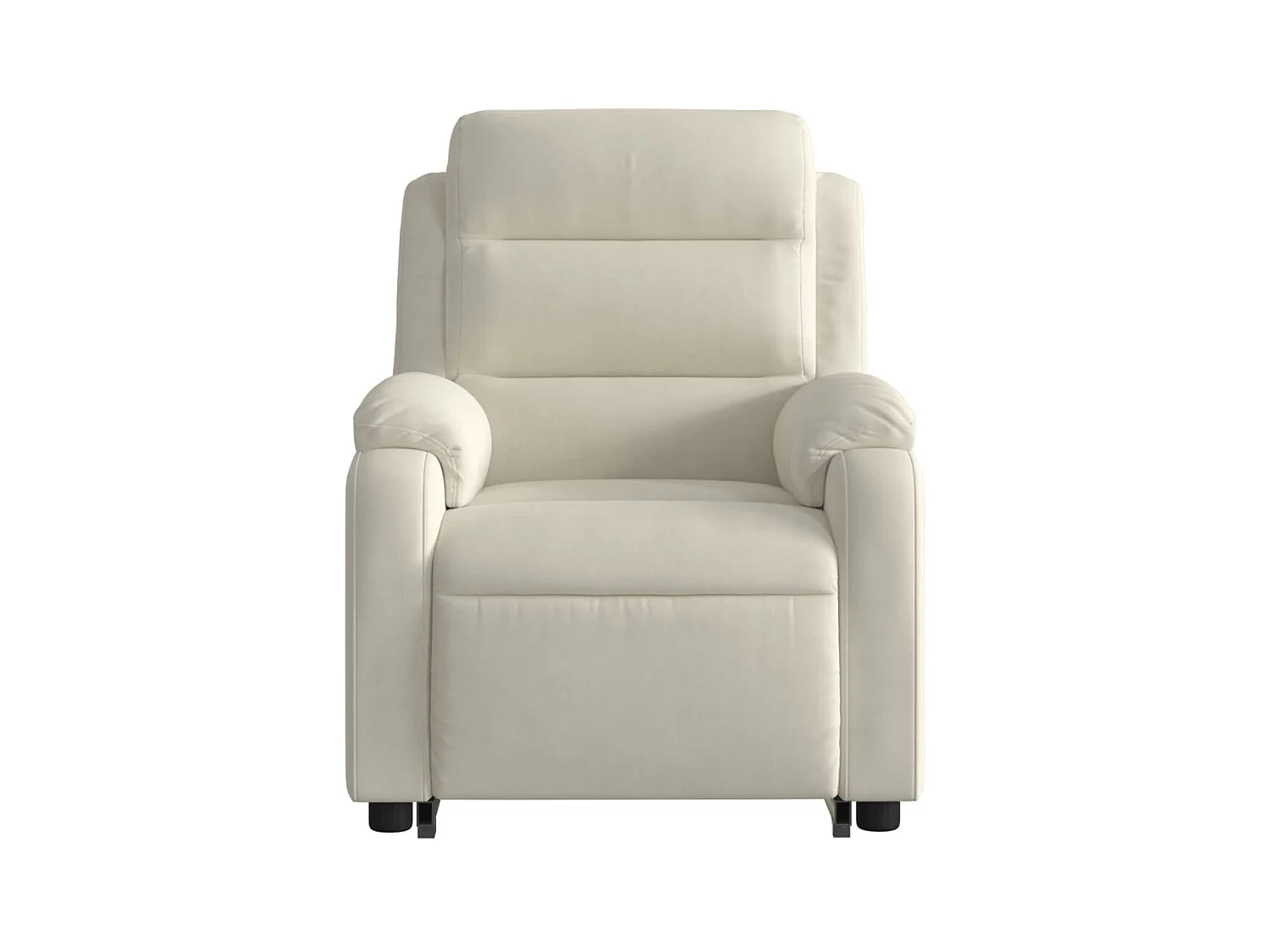 Fauteuil de massage inclinable Crème Velours