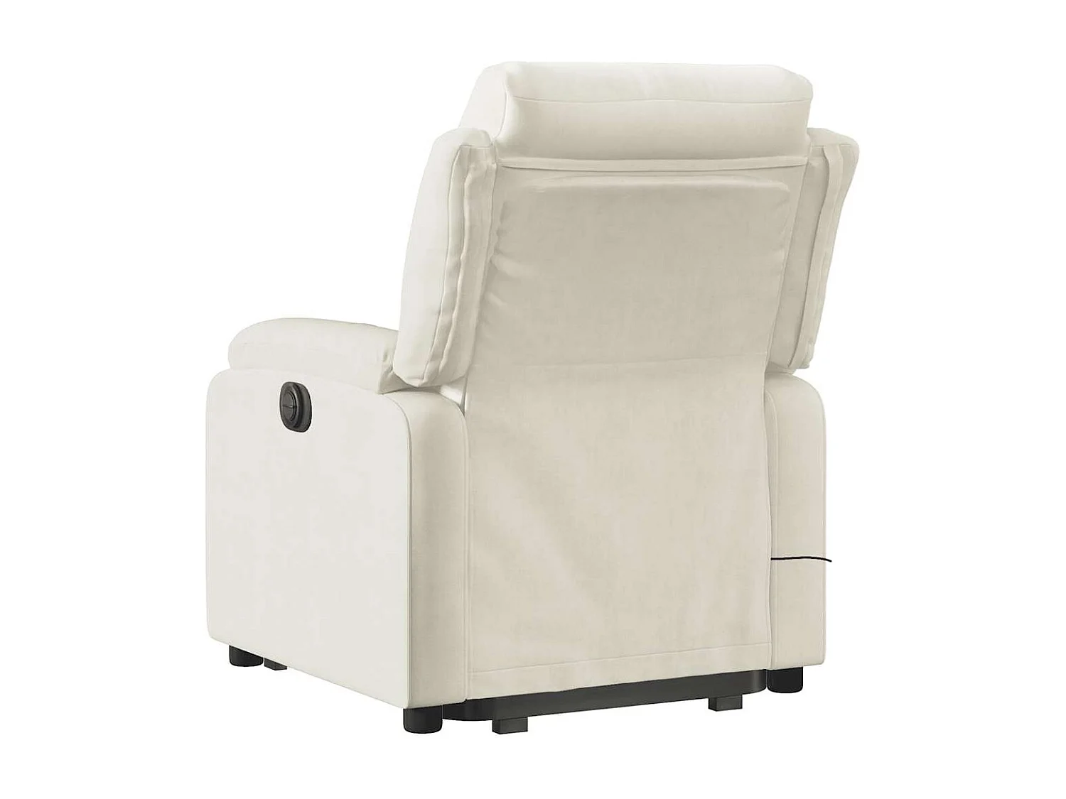 Fauteuil de massage inclinable Crème Velours
