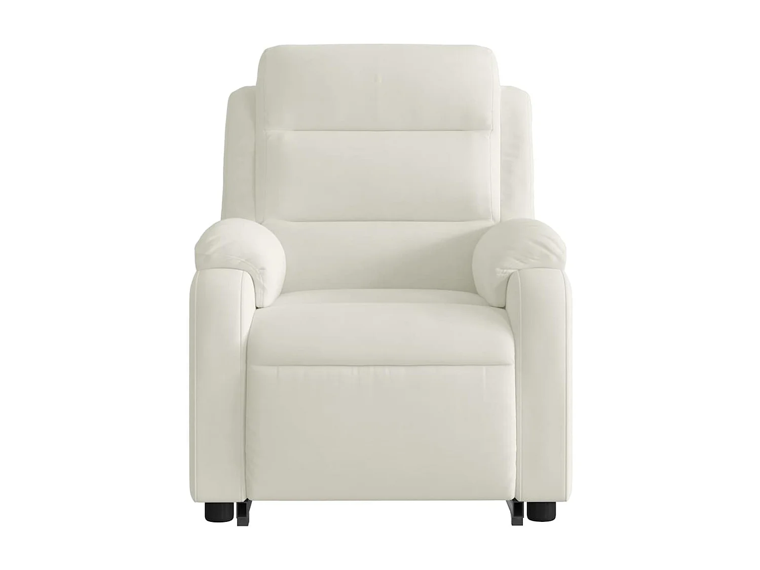 Fauteuil de massage inclinable Crème Velours