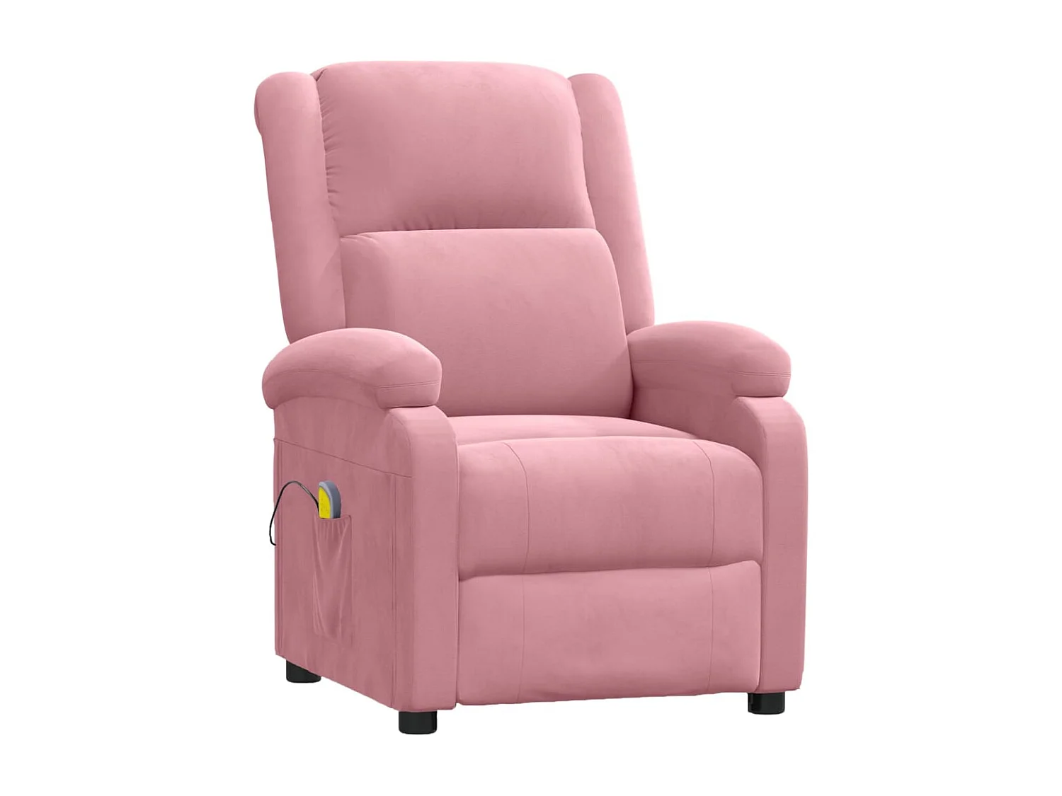 Poltrona Massaggiante Rosa in Velluto