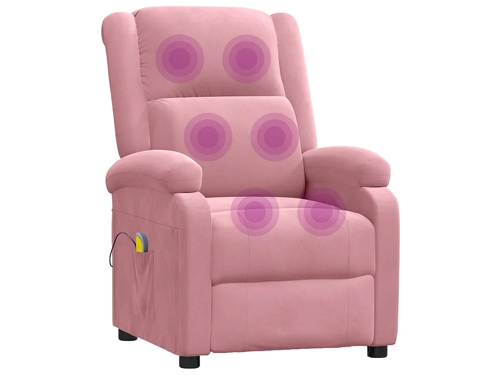 Fauteuil de massage Rose Velours