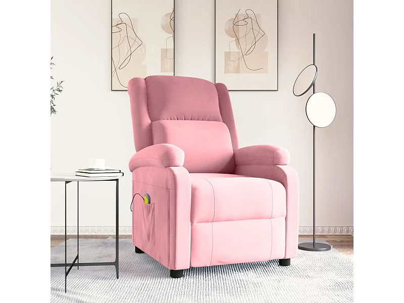 Fauteuil de massage Rose Velours