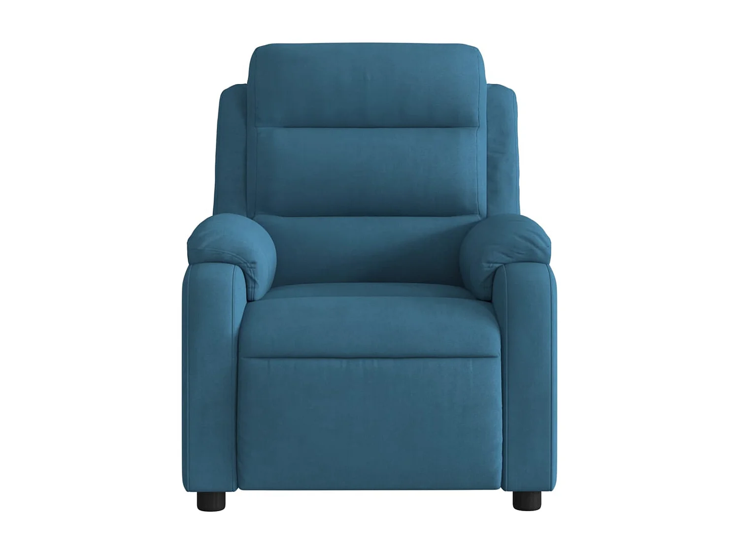 Fauteuil inclinable de massage électrique bleu velours