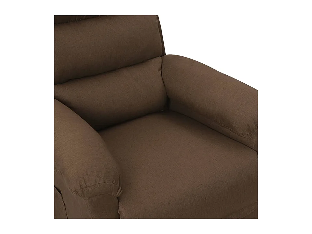 Fauteuil électrique de massage Marron Tissu