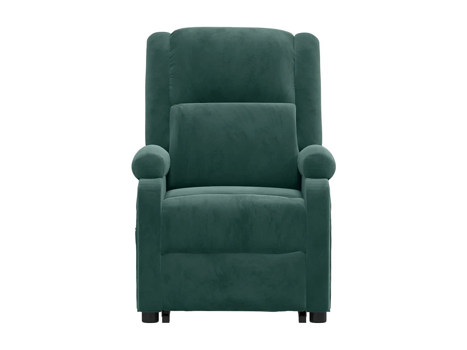 Fauteuil de massage Vert foncé Velours
