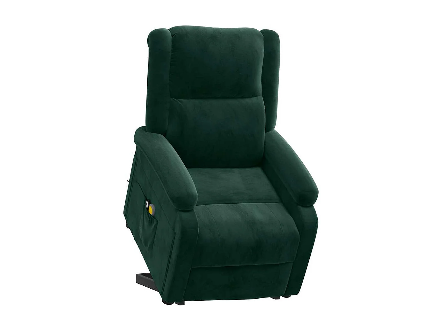 Fauteuil de massage Vert foncé Velours