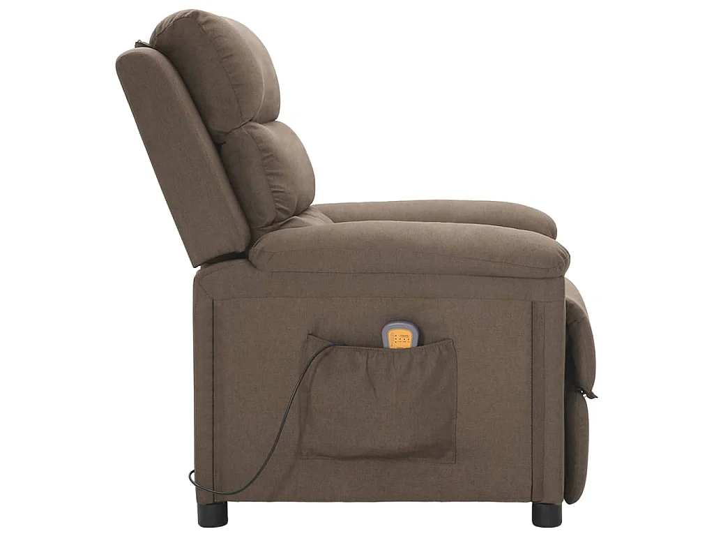 Fauteuil de massage Taupe Tissu