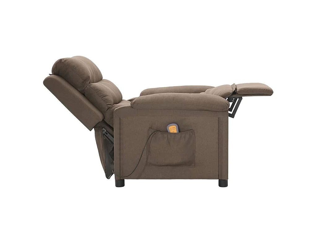 Fauteuil de massage Taupe Tissu