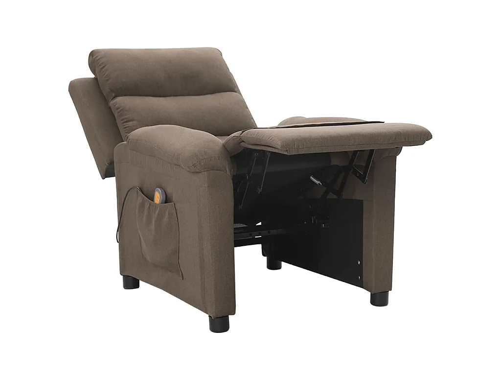 Fauteuil de massage Taupe Tissu