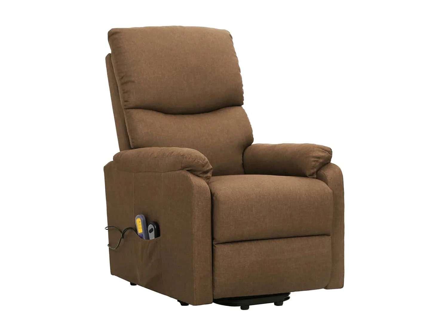 Poltrona de massagens tecido cinzento-acastanhado