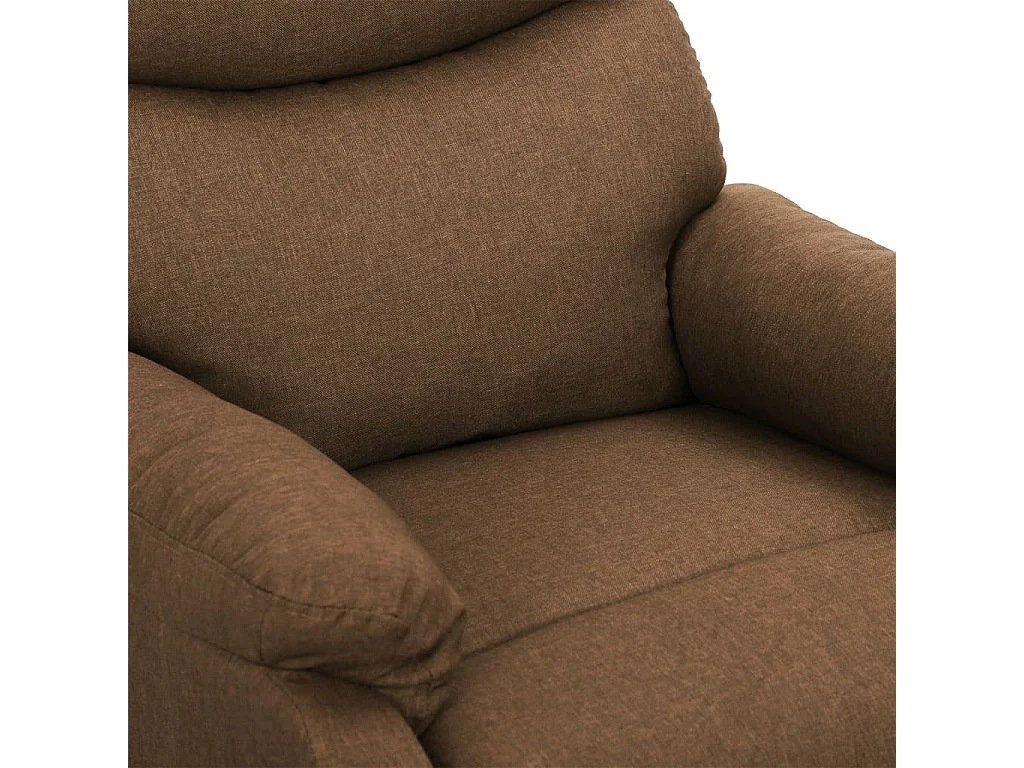 Poltrona de massagens tecido cinzento-acastanhado