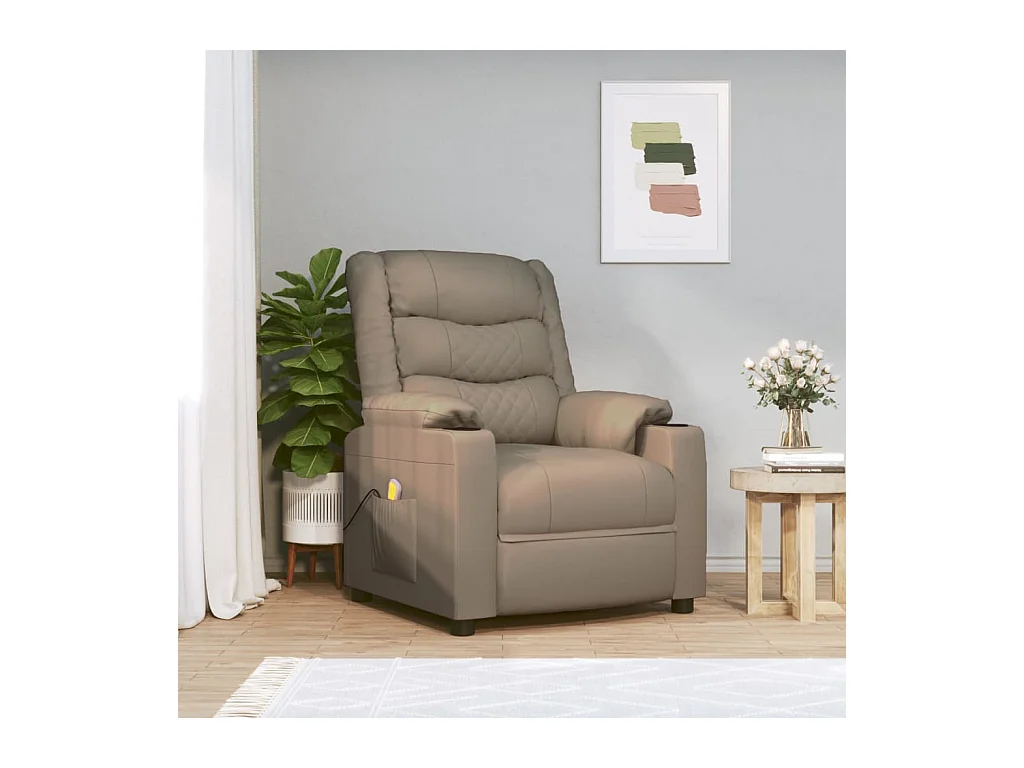Fauteuil de massage Cappuccino Similicuir