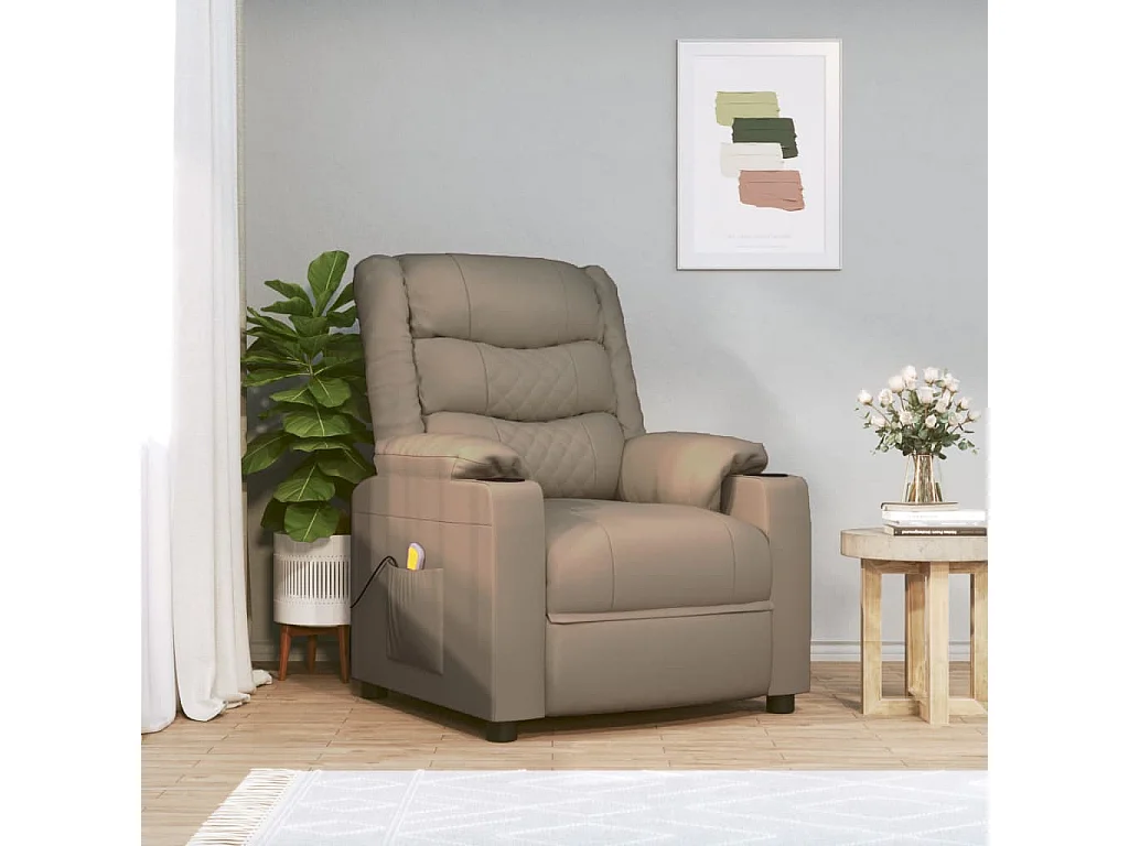 Fauteuil de massage Cappuccino Similicuir