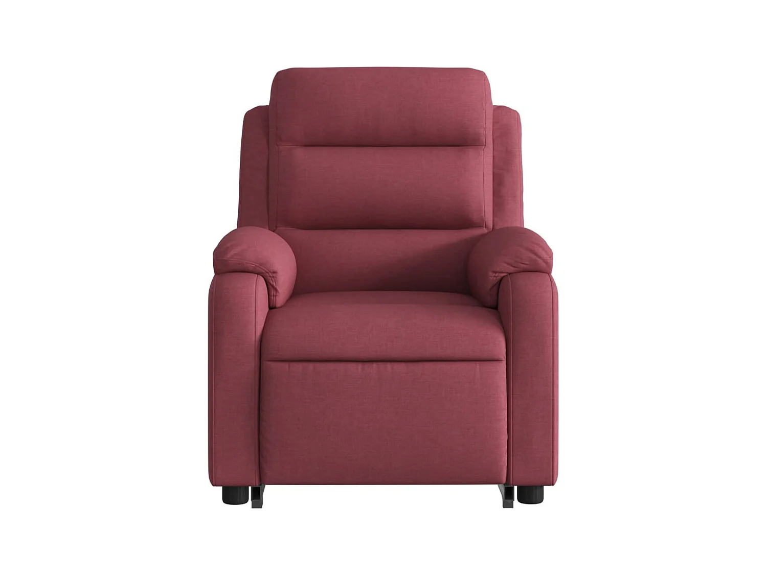 Fauteuil inclinable de massage électrique Rouge bordeaux Tissu