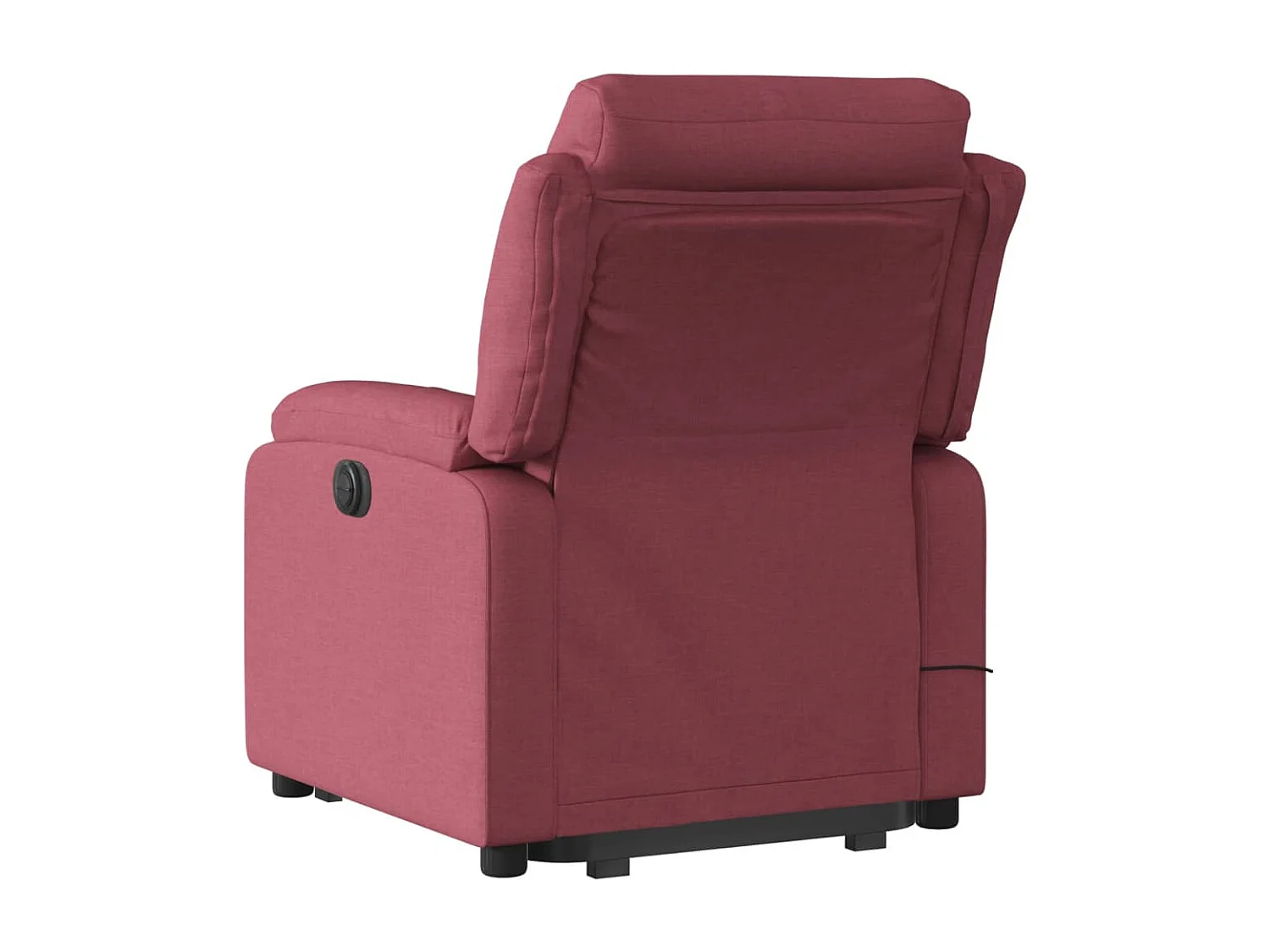 Fauteuil inclinable de massage électrique Rouge bordeaux Tissu
