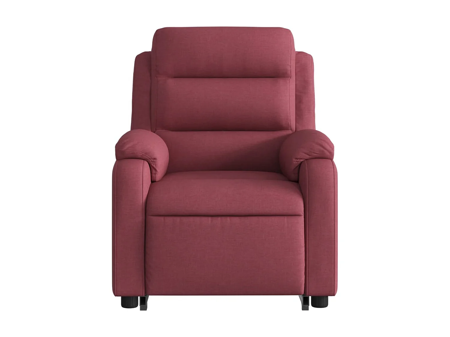 Fauteuil inclinable de massage électrique Rouge bordeaux Tissu