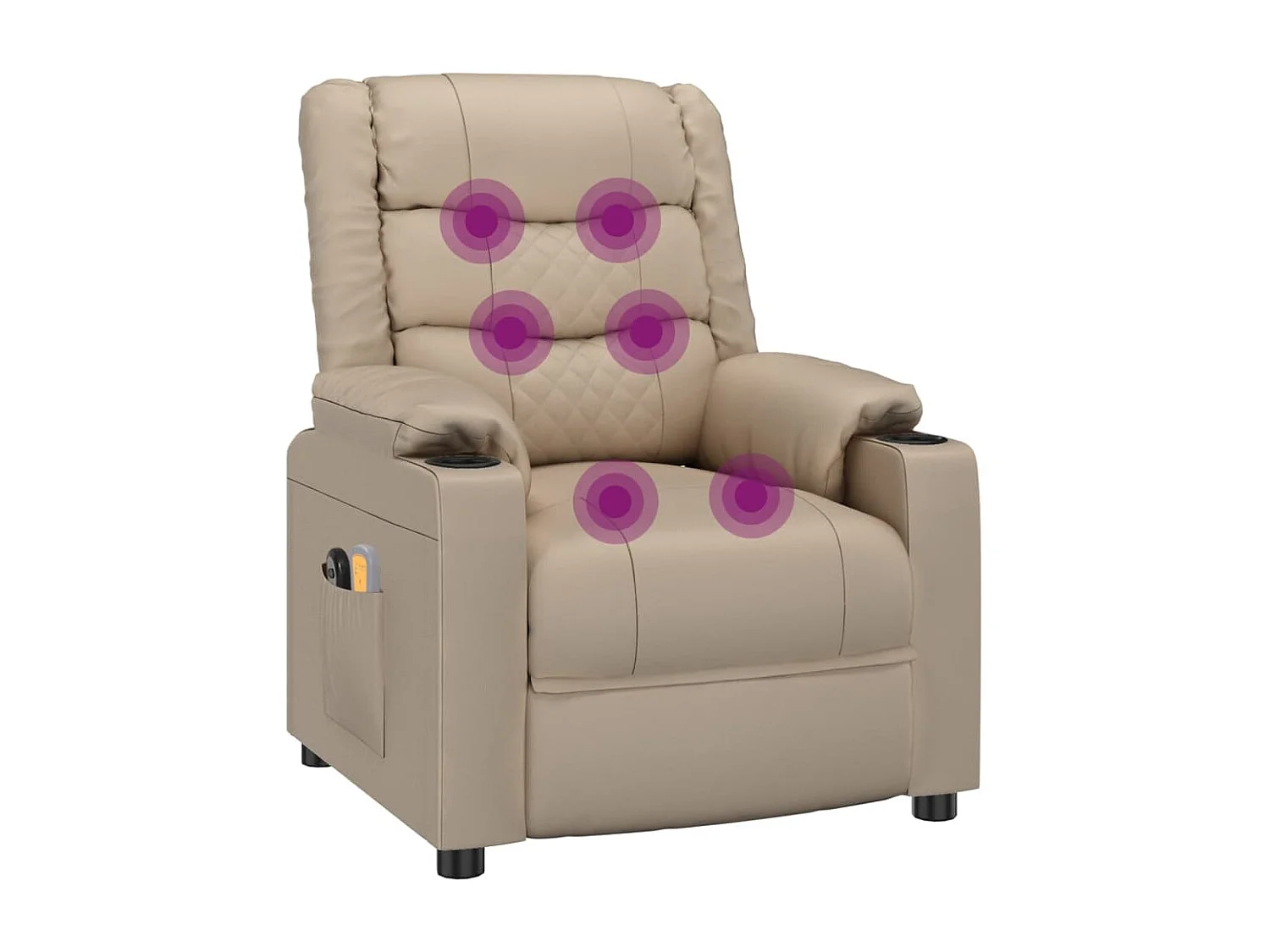 Fauteuil de massage électrique Cappuccino Similicuir