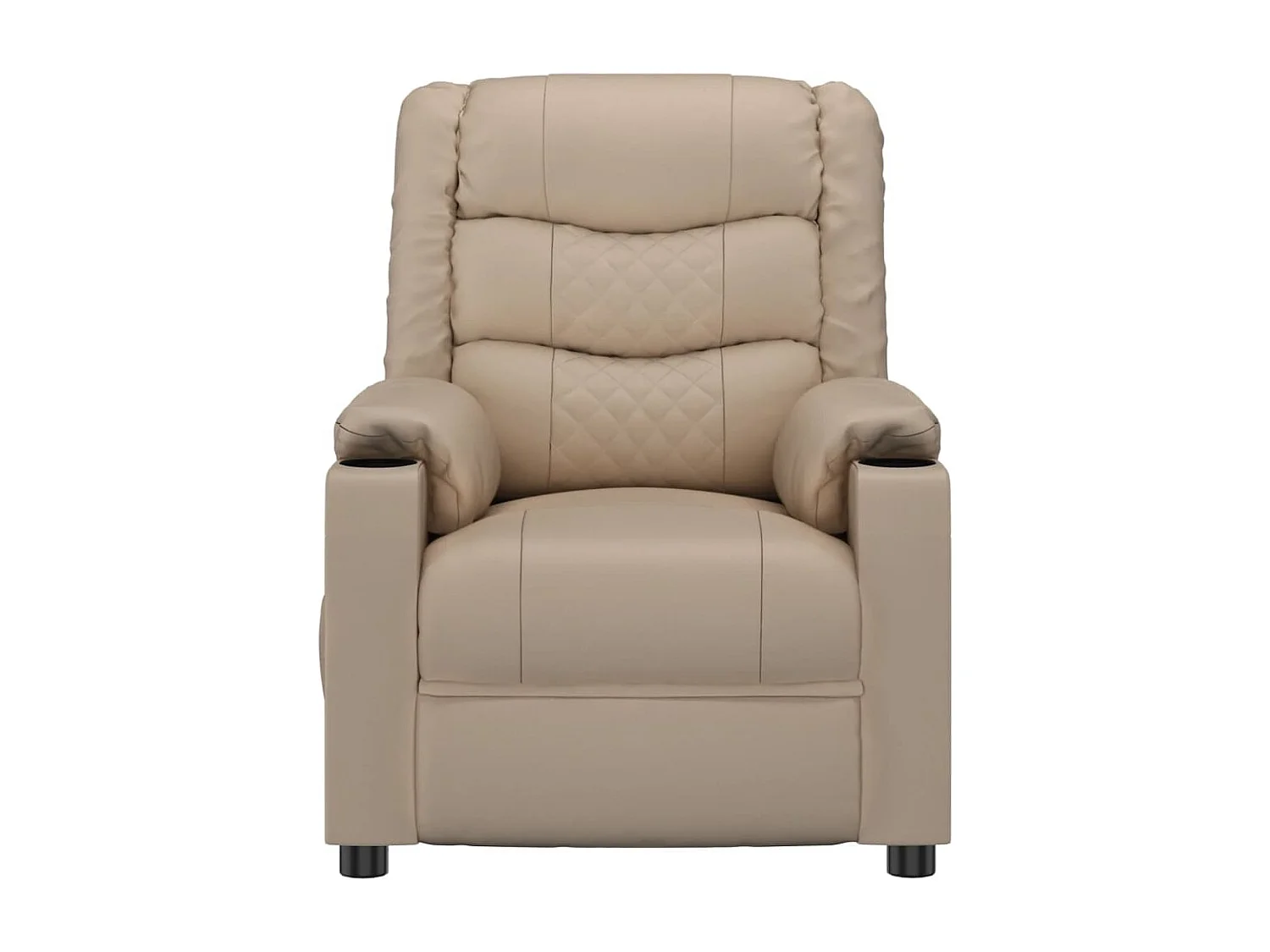 Poltrona Massaggio Elettrica Cappuccino Similpelle