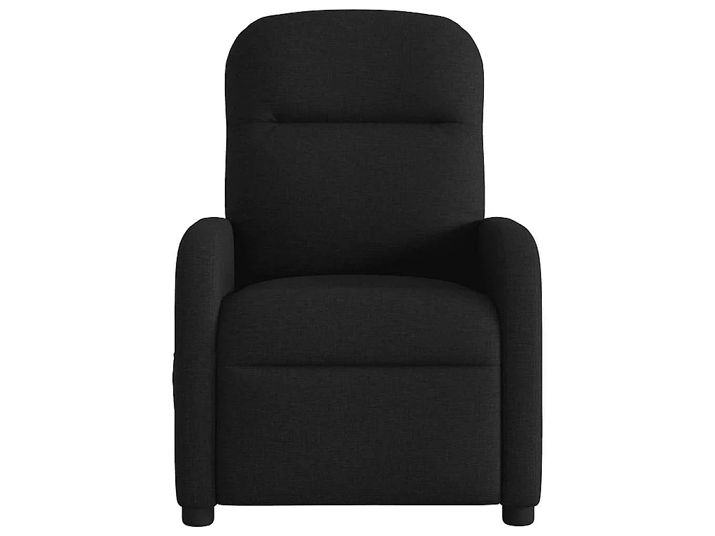 Fauteuil de massage inclinable électrique Noir Tissu