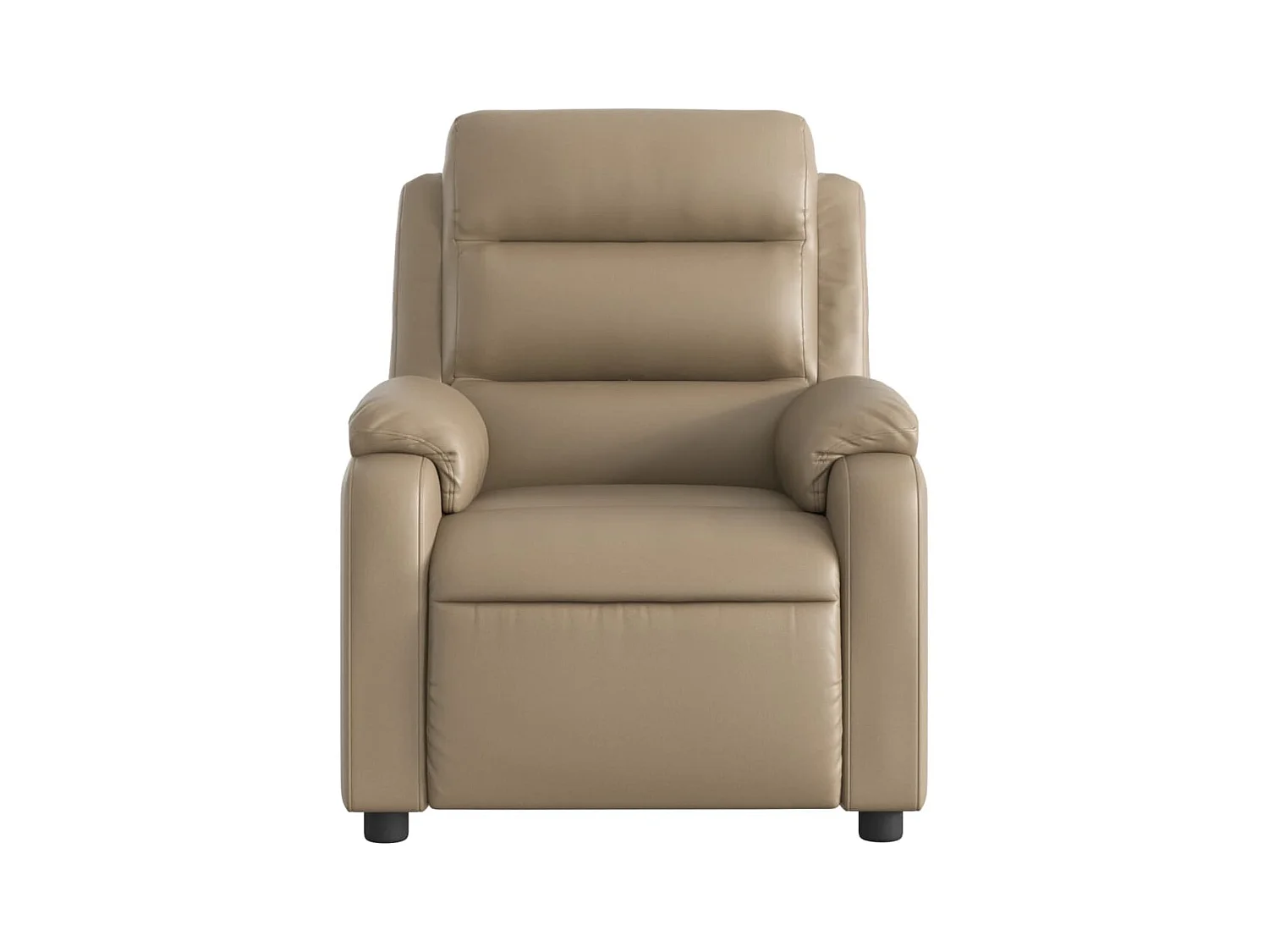 Fauteuil de massage inclinable électrique cappuccino similicuir